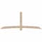 Ekena Millwork Bellingham Smooth Timber Gable Bracket, Douglas Fir, 108"W x 45"H x 5 1/2"D x 5 1/2"F, 10/12 Pitch GBW108X45X0606BEL00SDF - alternate 1